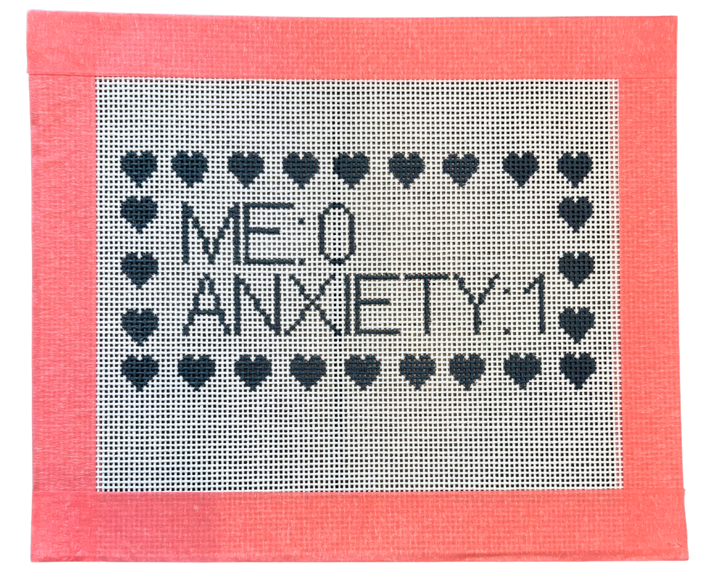 EASY BEGINNER Anxiety Needlepoint Canvas