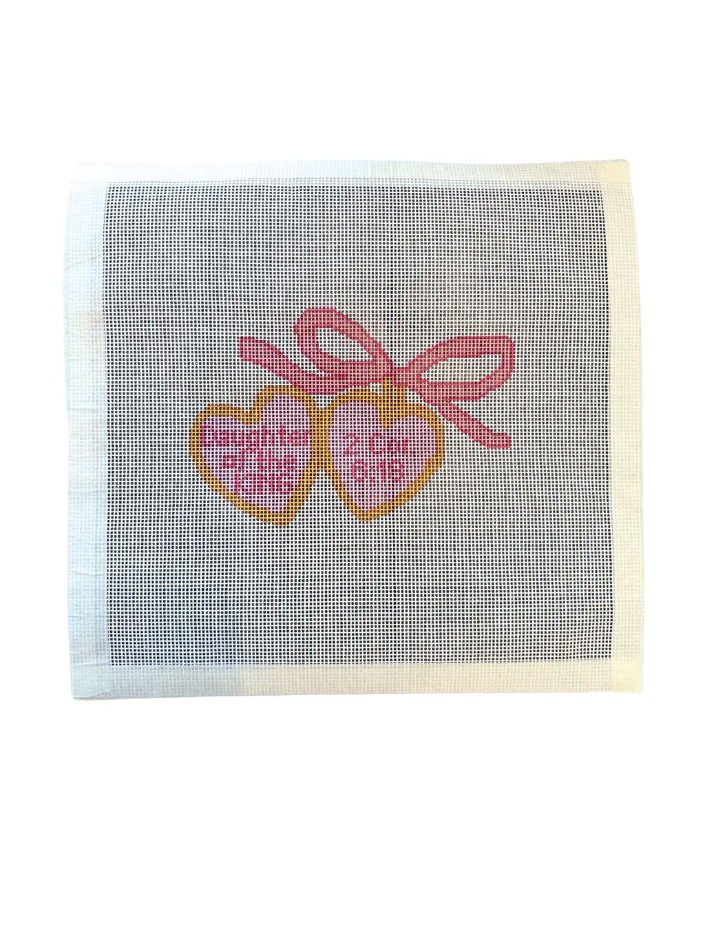 Corinthians Bible Verse "Daughter of the King” Heart Locket Needlepoint Canvas